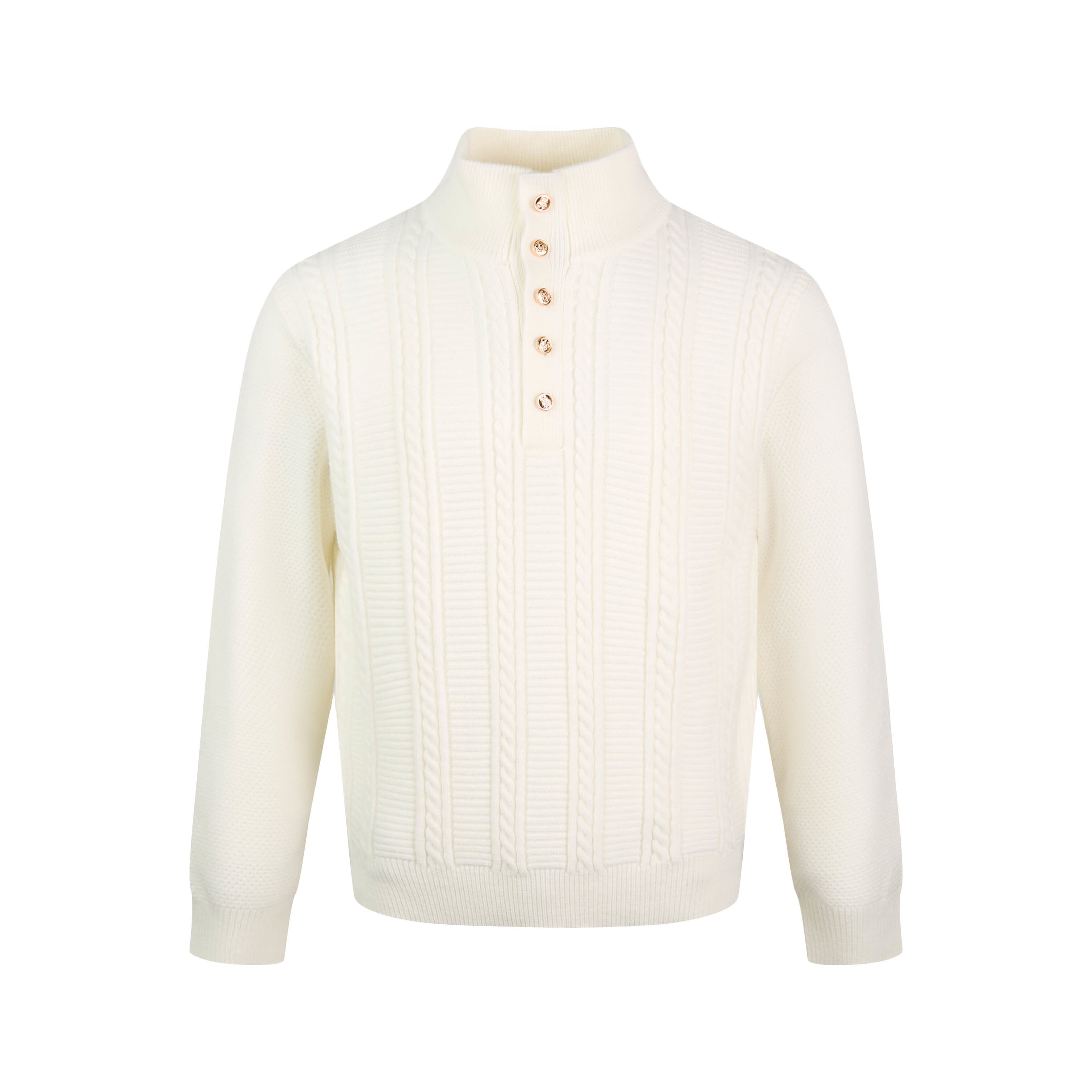 Retro Stand Collar Sweater