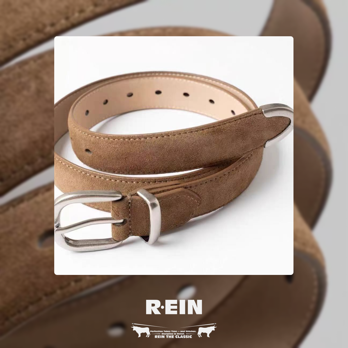 Suede Leather Belt
