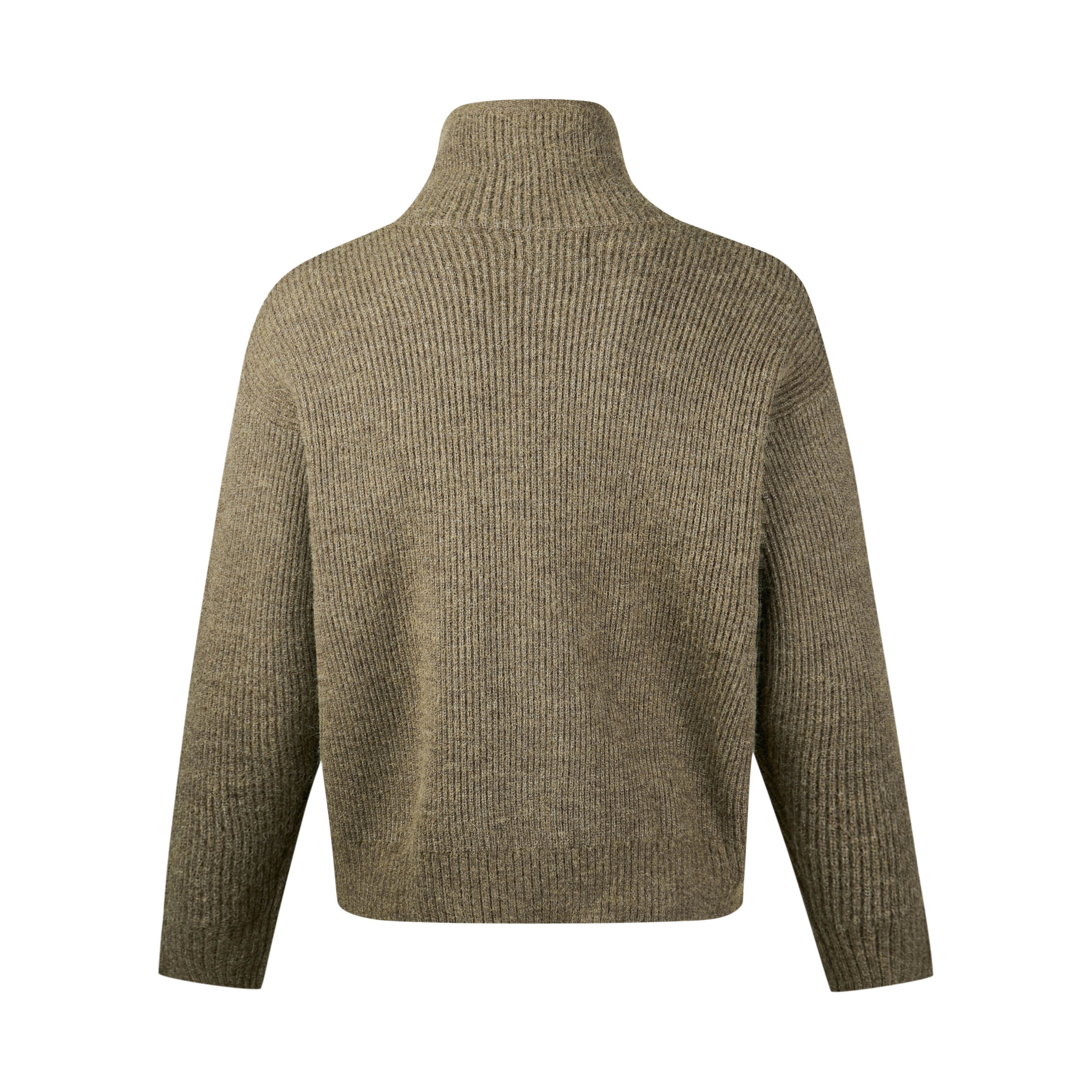 Stand Collar Cardigan Sweater